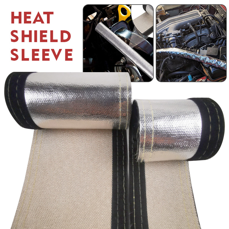 1 メートル金属製熱シールド熱防火スリーブ絶縁ワイヤーホース - Aluminum Foil Heavy Duty のレビューと価格