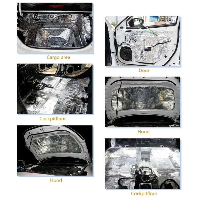 200x50cm 5/10mm 車用防音マット ノイズデッド - Aluminum Foil Heavy Duty のレビューと価格