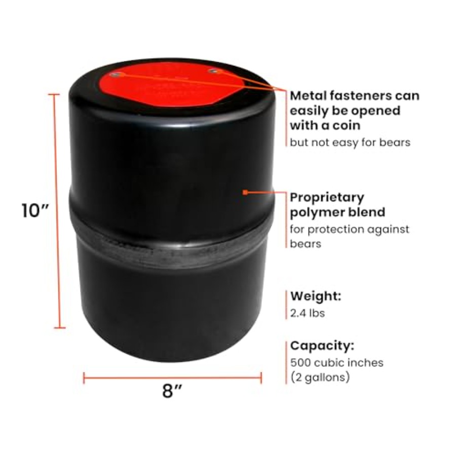 熊対策フードキャニスター IGBC承認済み 軽量耐熊容器 バ - Bear Canister Food のレビューと価格