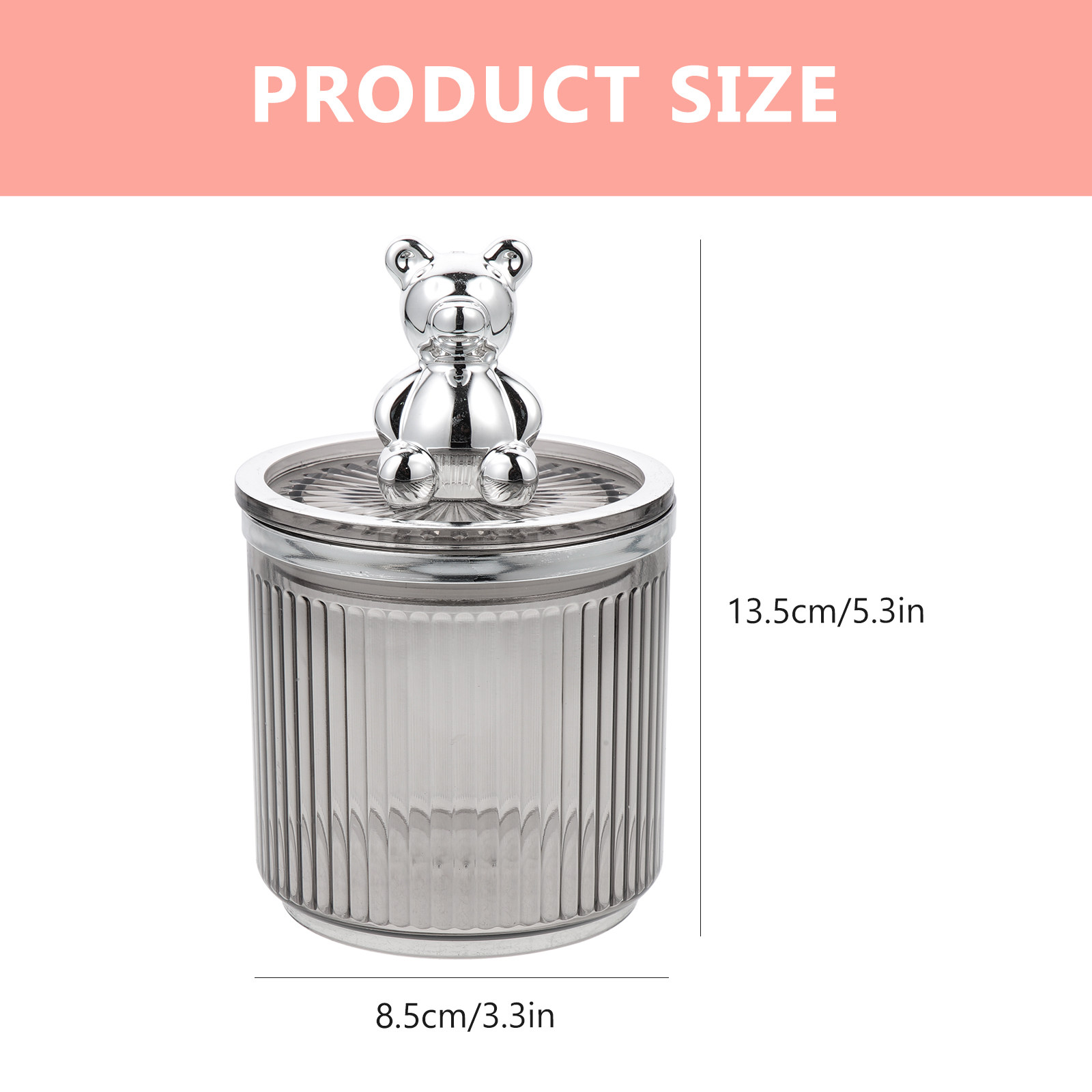 ベアジャー クリアクッキー収納容器 キャンディジャー 綿棒ホ - Bear Canister Food のレビューと価格
