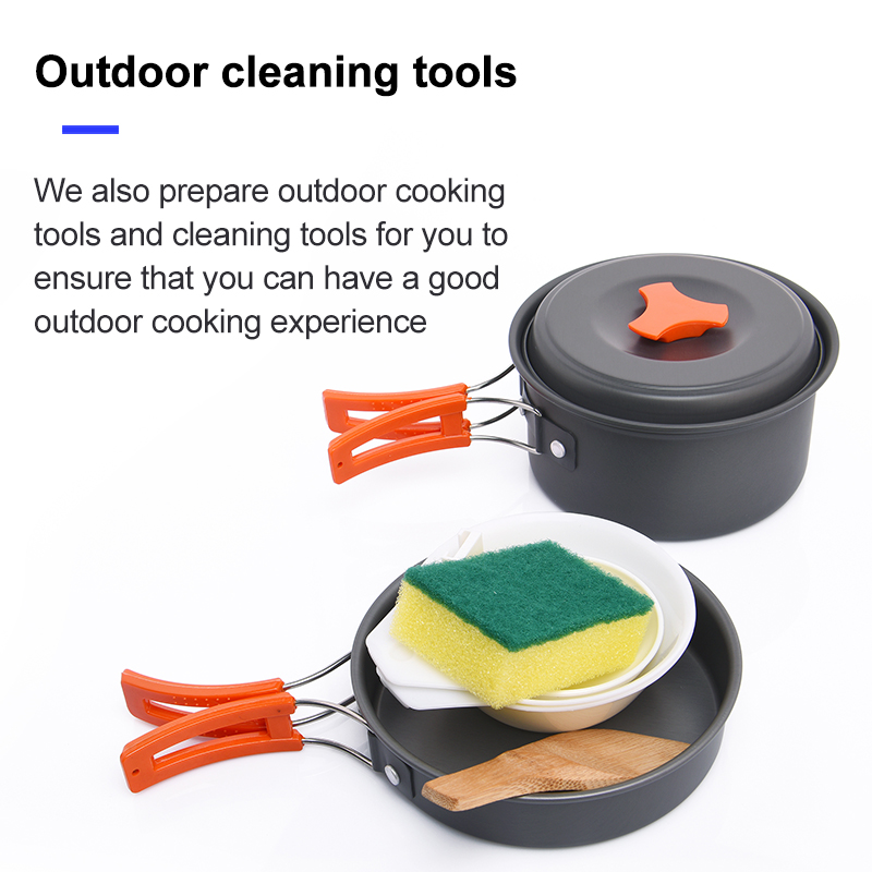 幅の屋外キャンプ調理器具セット、食器、調理カトラリー、調理器 - Camping Cooking Pack のレビューと価格