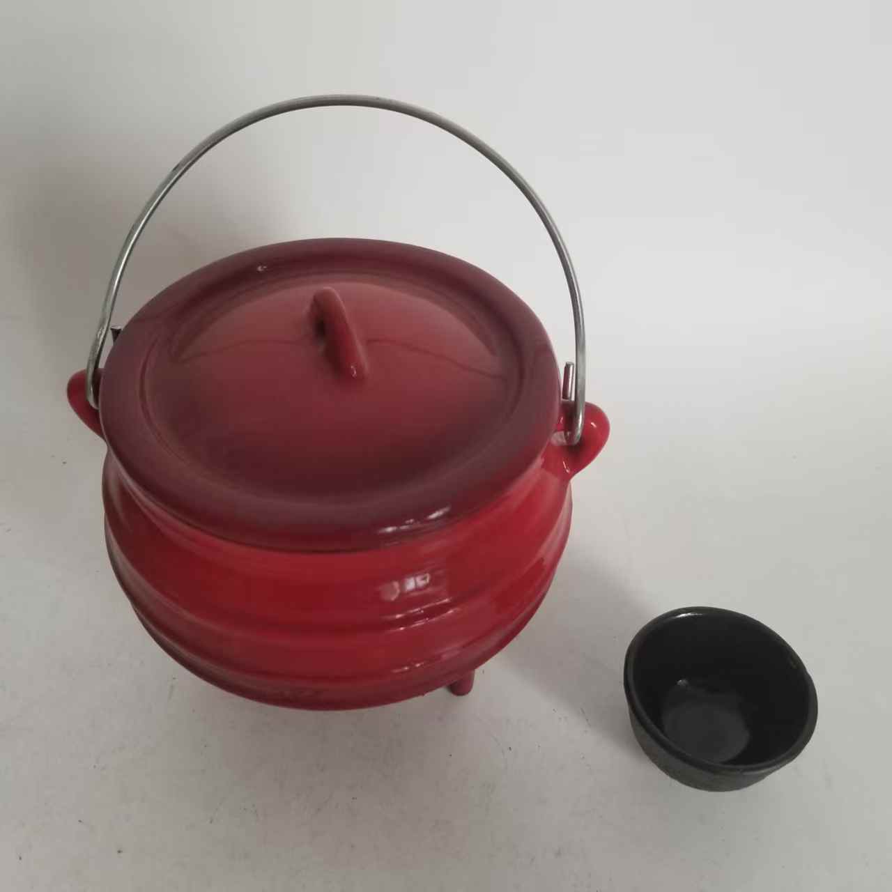 屋外用ダッチオーブン鋳鉄製エナメル鍋、3本足付き、家庭料理や - Camping Cooking Dutch Oven のレビューと価格