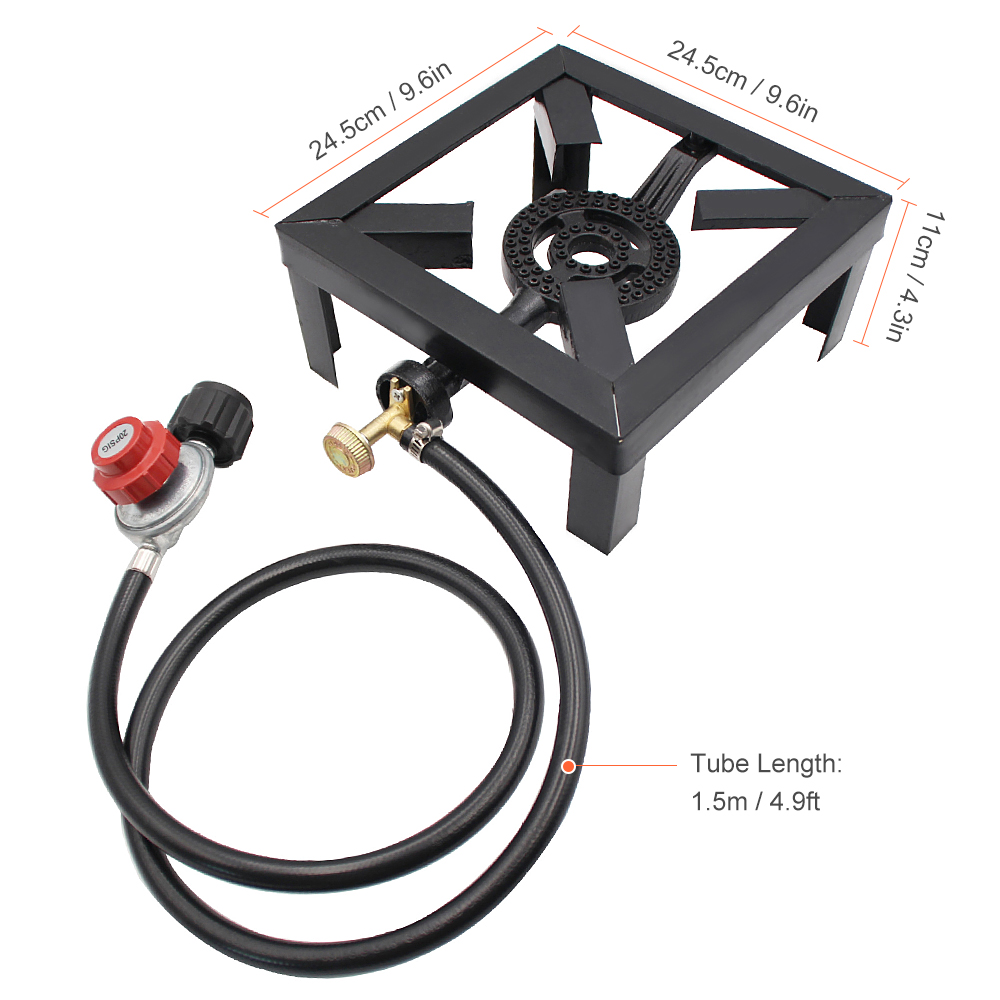 Tomshoo 8KW ガス沸騰リング鋳鉄バーナー大型LPG - Camping Cooking Cast Iron のレビューと価格