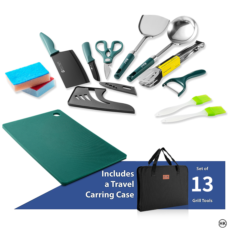 13PCS キャンプクッキングセット、キャンプ必需品、キャン - Camping Cooking Essentials のレビューと価格
