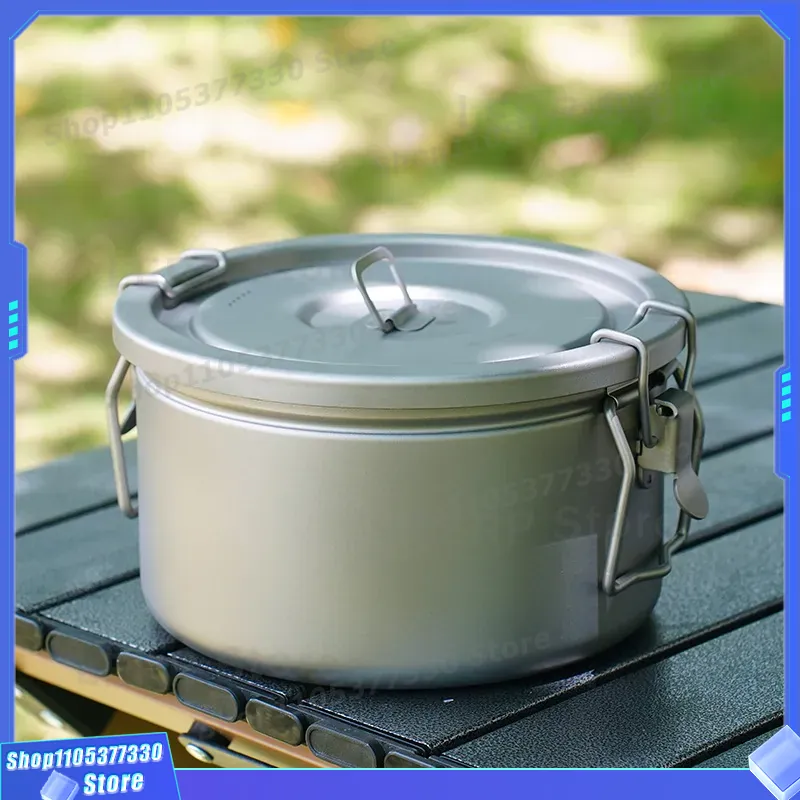 純チタン製キャンプポット 軽量アウトドア調理器具 ライナー付 - Camping Cooking Vessel のレビューと価格