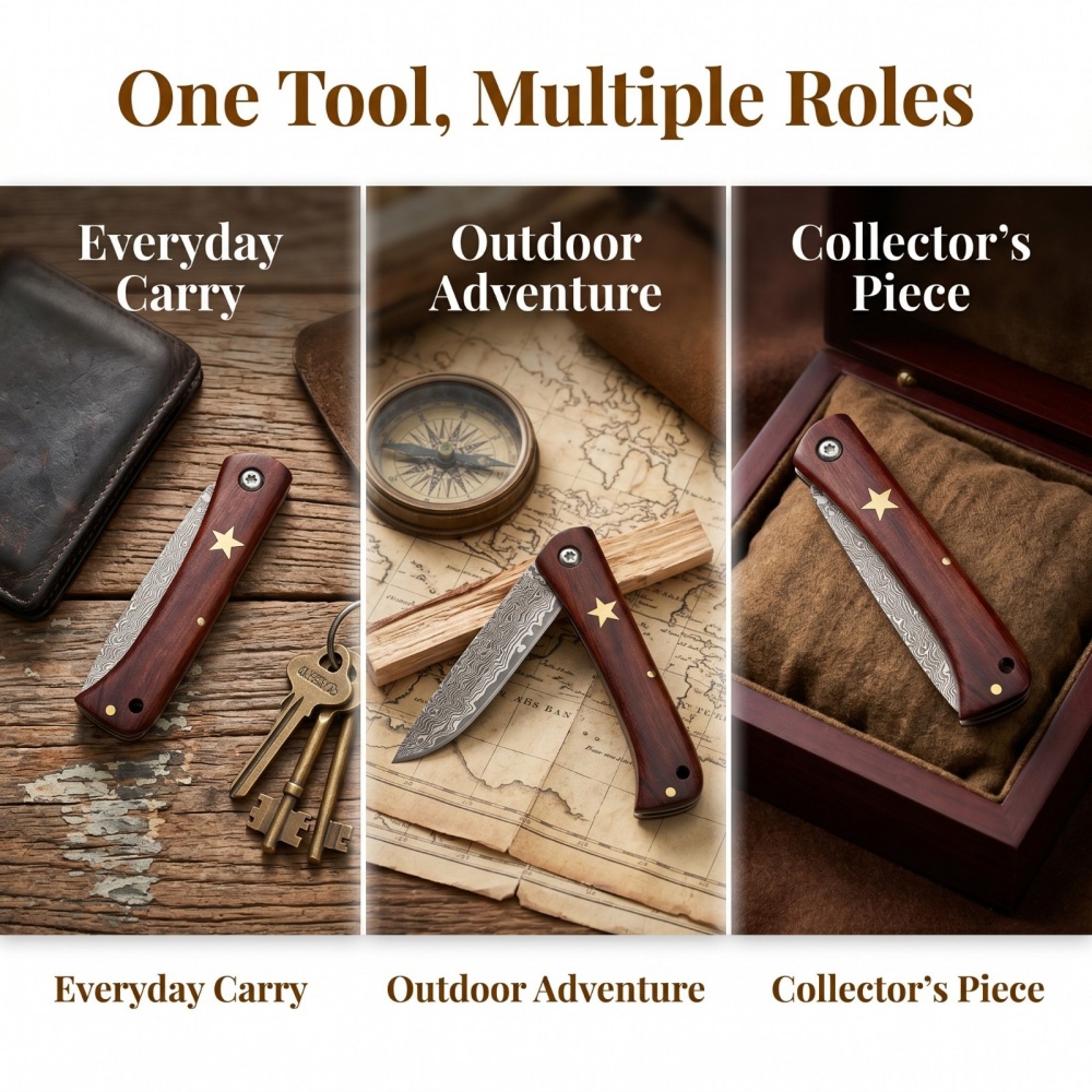 多機能キャンプ調理必需品 EDC カッティング折りたたみナイ - Camping Cooking Essentials のレビューと価格