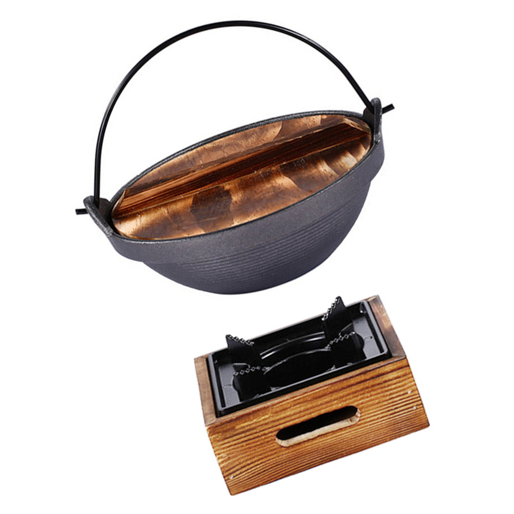 和風鋳鉄すきやき鍋 高耐久性高温対応スープ鍋 ノンスティック - Japanese Camping Cooking のレビューと価格
