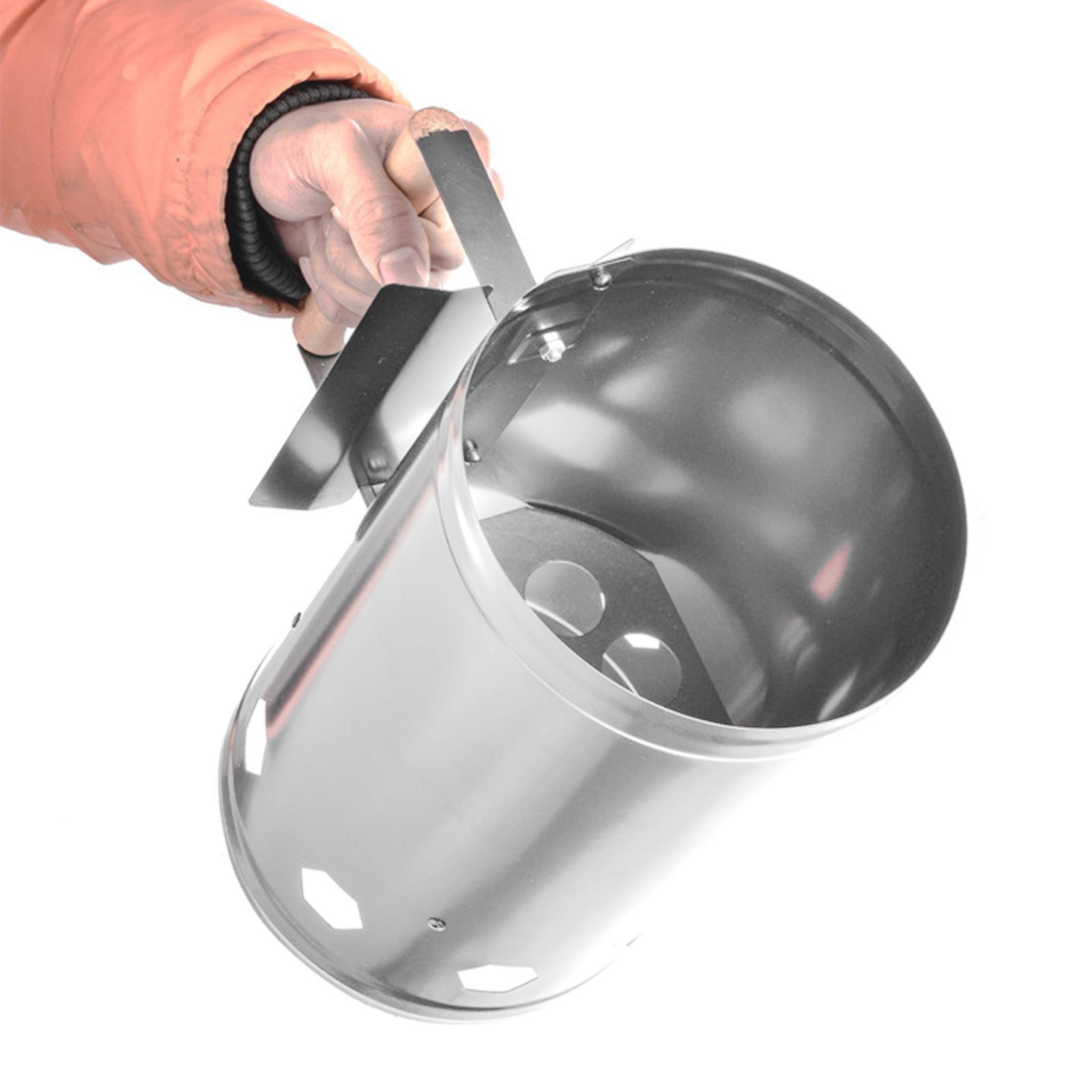 スチール急速火ライター、バーベキューコンパートメントスタータ - Charcoal Chimney Starter のレビューと価格