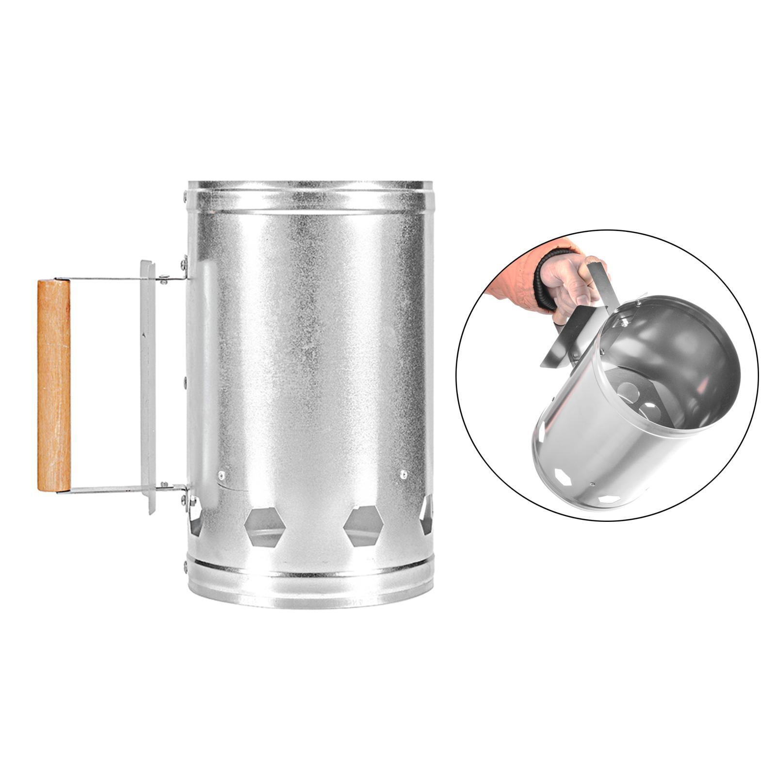 スチール急速火ライター、バーベキューコンパートメントスタータ - Charcoal Chimney Starter のレビューと価格