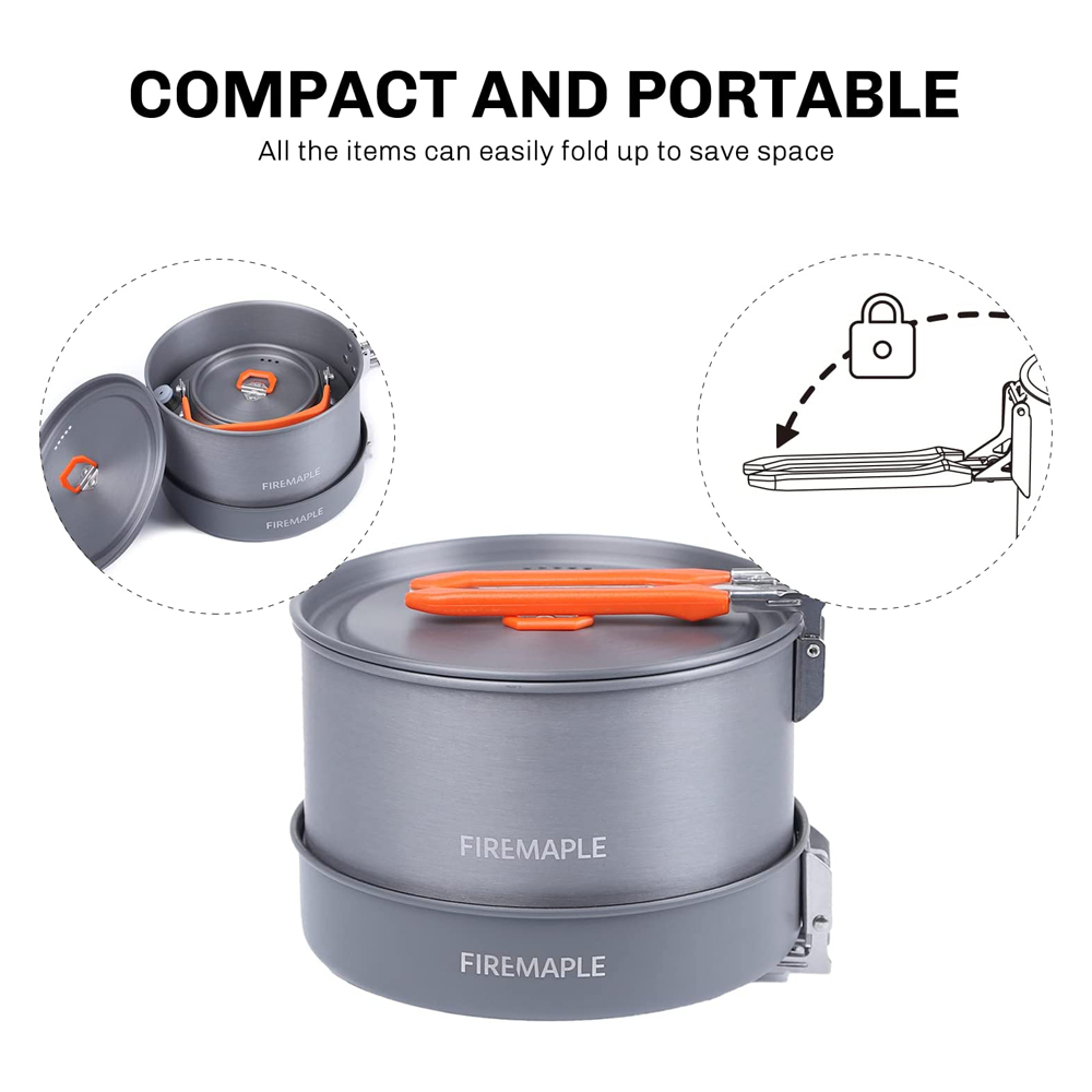 Fire Maple器具ハイキング調理セット熱交換器ポットパ - Camping Cooking And Dining Set のレビューと価格