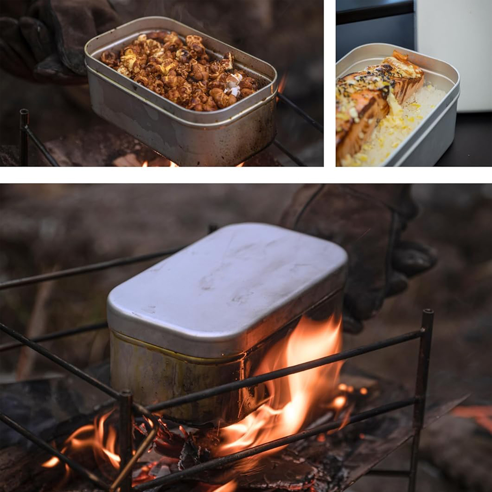 折りたたみ弁当箱ハンドル、大人用ランチコンテナ、アルミキャン - Camping Cooking Box のレビューと価格