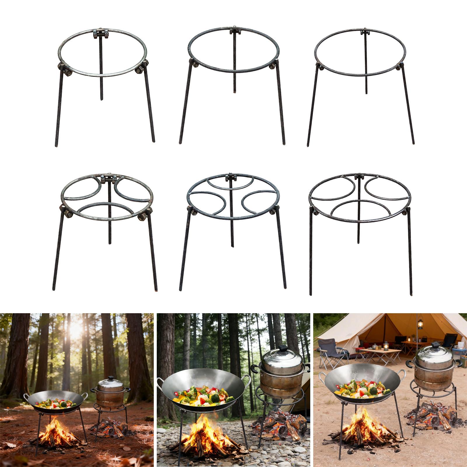 折りたたみ式焚き火三脚、丈夫な鍋置き、焚き火調理用グリルスタ - Camping Cooking Open Fire のレビューと価格