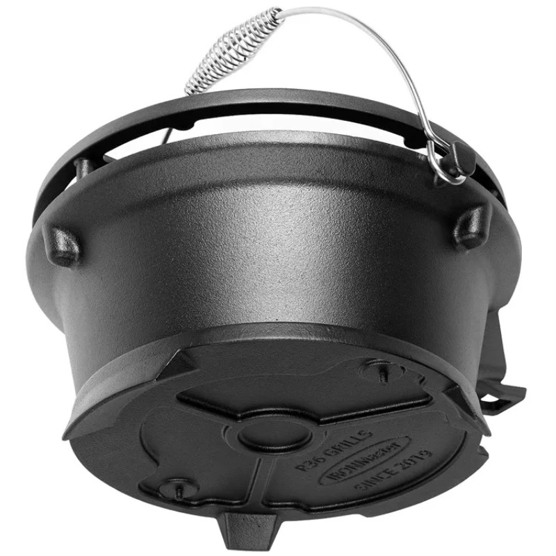 丸型炭火焼きグリル、食品安全な鋳鉄製BBQ、屋外、別荘、庭園 - Camping Cooking Cast Iron のレビューと価格