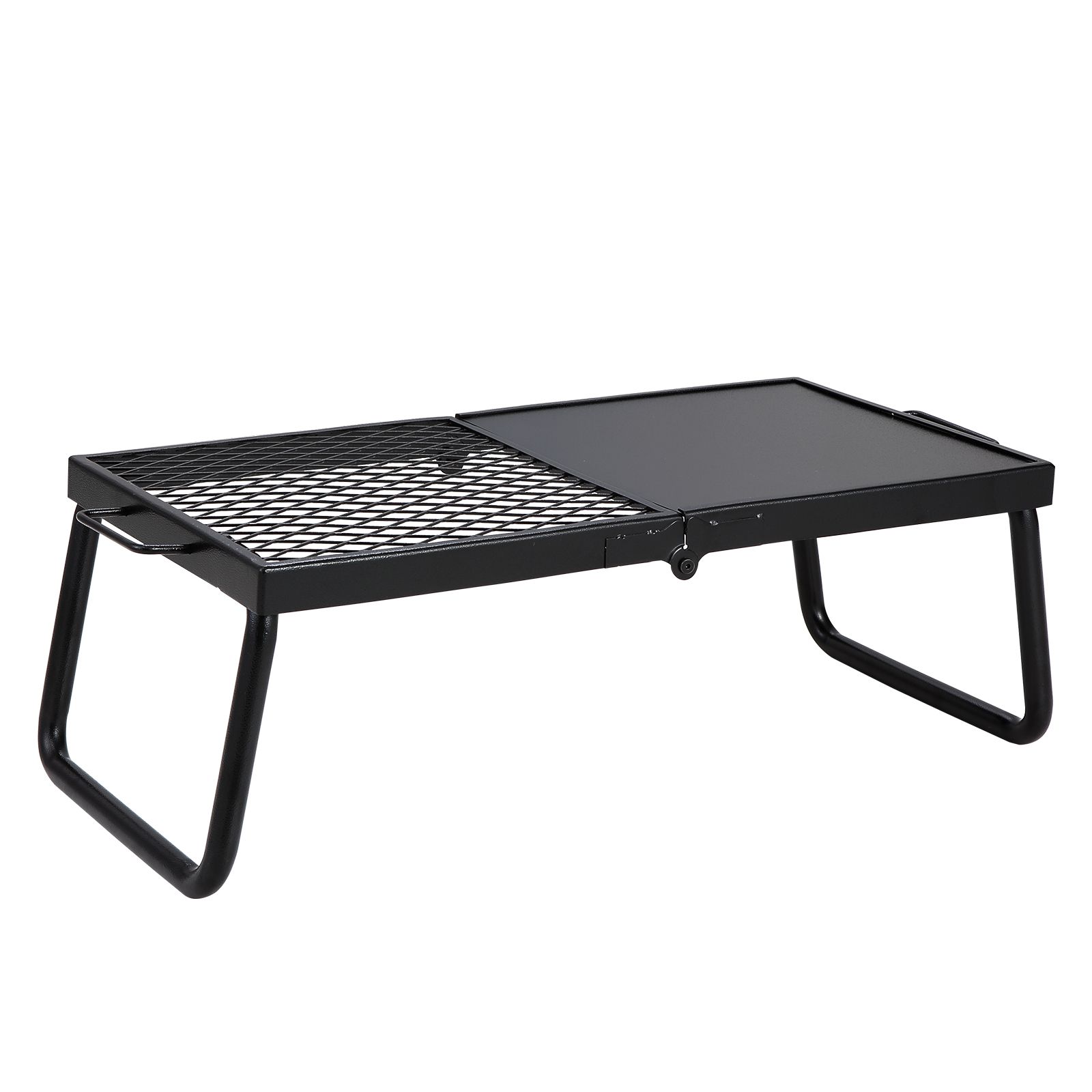 折りたたみ式キャンプファイヤーグリル、頑丈なスチールメッシュ - Camping Cooking Open Fire のレビューと価格