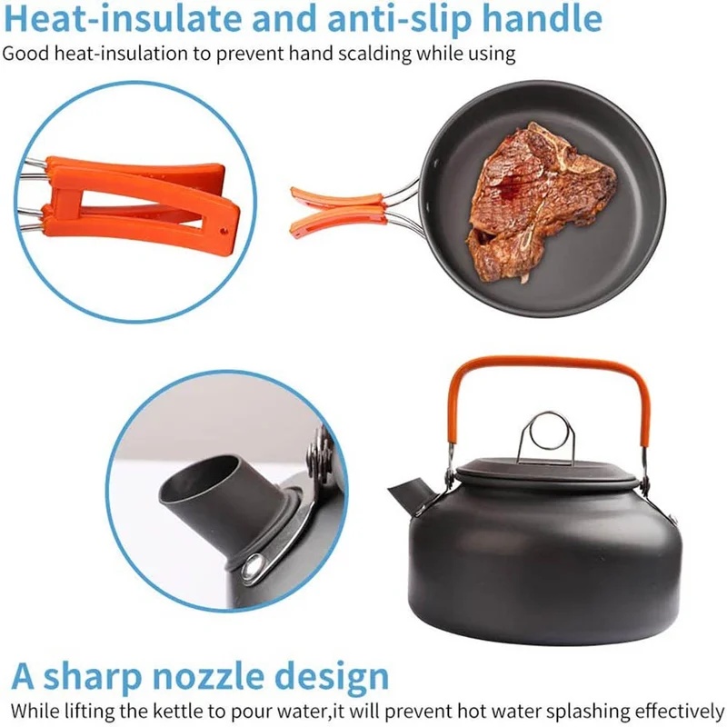 キャンプクッキングセット キャンプ調理器具 旅行用食器 アウ - Camping Cooking Pack のレビューと価格