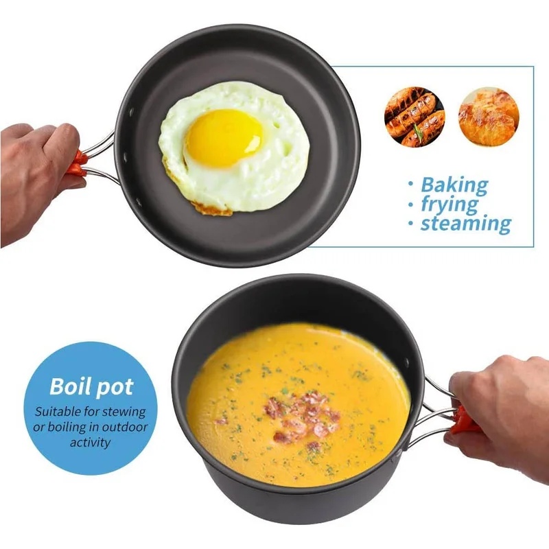 キャンプクッキングセット キャンプ調理器具 旅行用食器 アウ - Camping Cooking Pack のレビューと価格