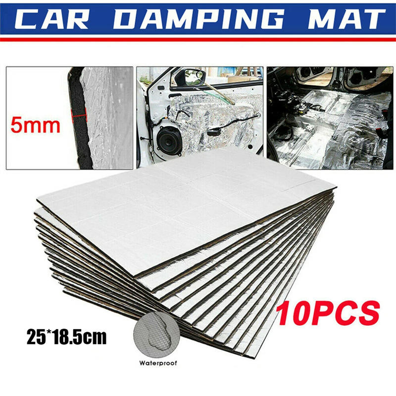 車の防音材断熱マット自動車バン用防音防音断熱マットポータブル - Aluminum Foil Heavy Duty のレビューと価格