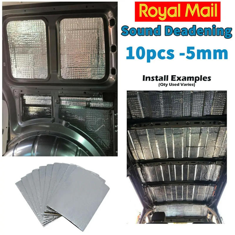 車の防音材断熱マット自動車バン用防音防音断熱マットポータブル - Aluminum Foil Heavy Duty のレビューと価格