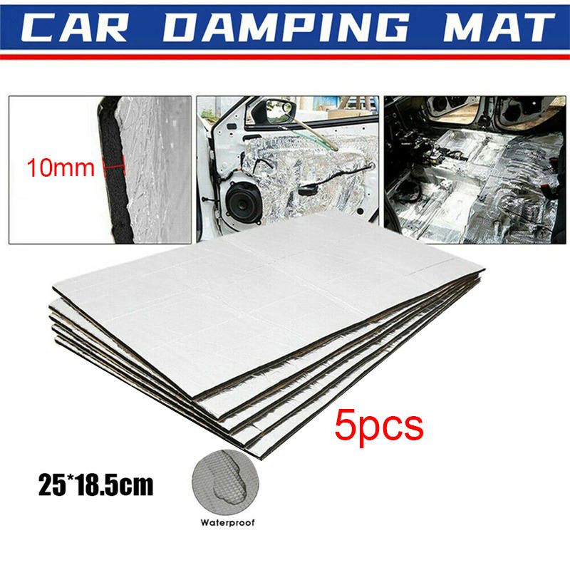 車の防音材断熱マット自動車バン用防音防音断熱マットポータブル - Aluminum Foil Heavy Duty のレビューと価格